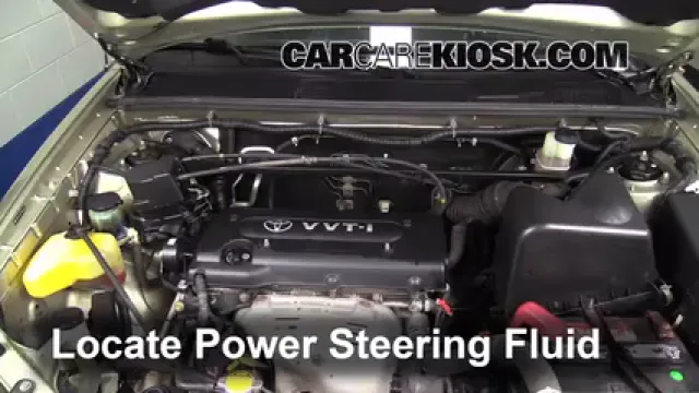 2003 Toyota Highlander 2.4L 4 Cyl. Power Steering Fluid Check Fluid Level